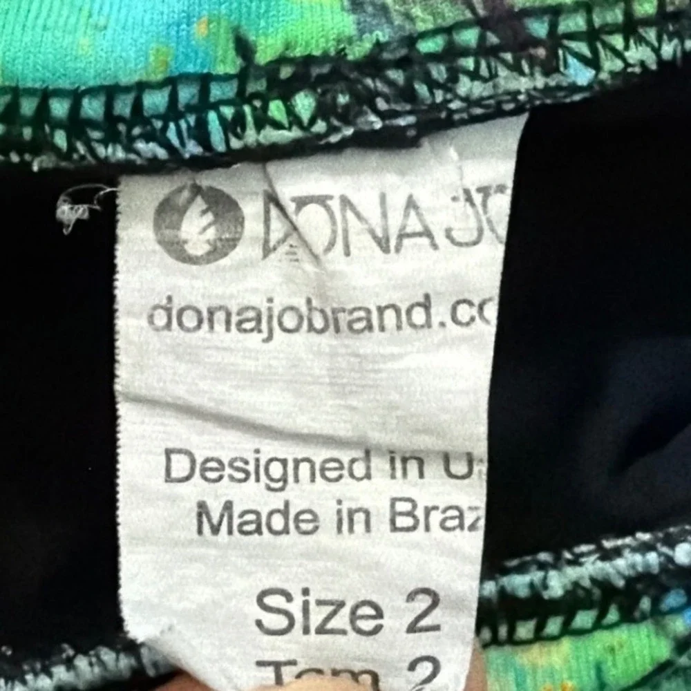 Dona Jo Skort Women Size 2 Abstract Print Activewear Tennis Skirt Pockets Lined